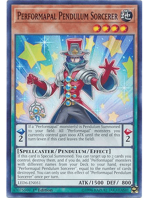 Performapal Pendulum Sorcerer - LED6-EN051 - Common 1st Edition