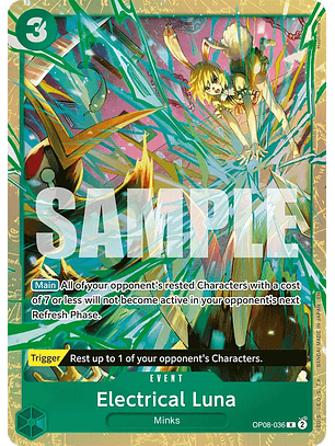 OP08-036 (Alternate Art) Electrical Luna