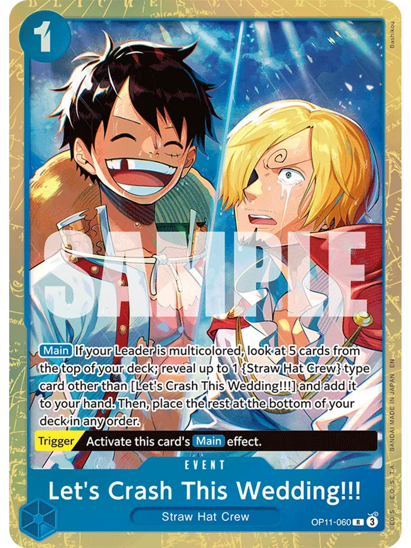 OP11-060 (Alternate Art) Let's Crash This Wedding!!! 1