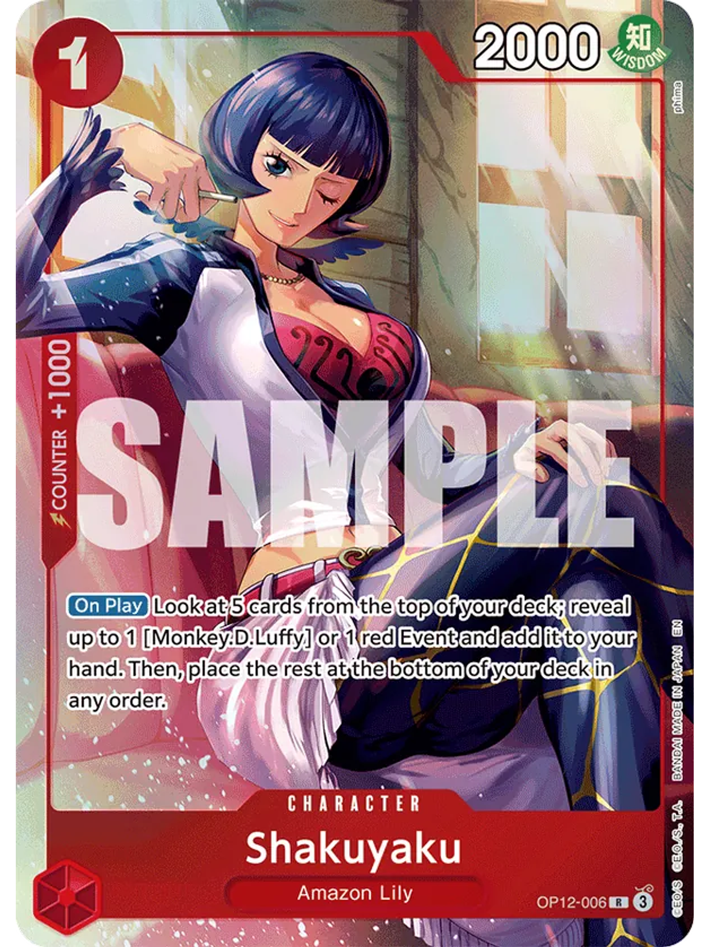 OP12-006 (Alternate Art) Shakuyaku 1
