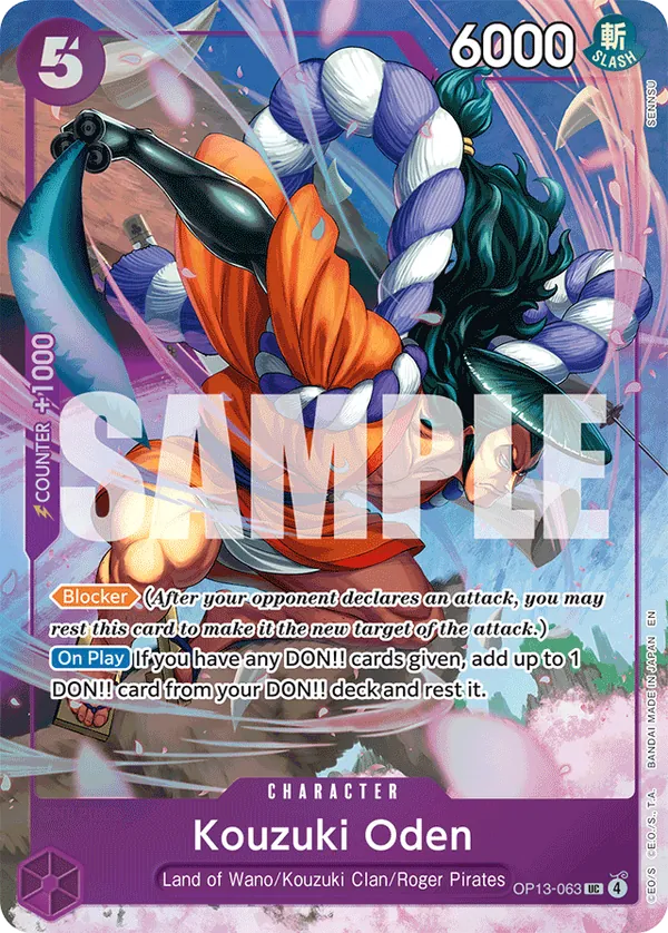 OP13-063 (Alternate Art) Kouzuki Oden