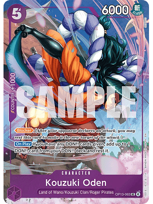 OP13-063 (Alternate Art) Kouzuki Oden