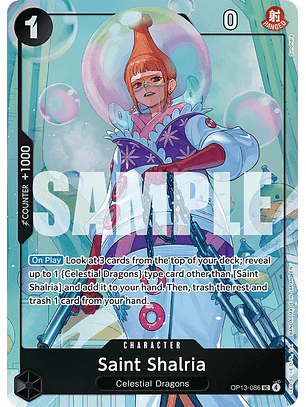 OP13-086 (Alternate Art) Saint Shalria