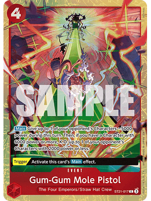 ST21-017 (Alternate Art) Gum-Gum Mole Pistol