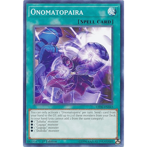 3 x Onomatopaira LED6-EN043 1st Edition - Common 