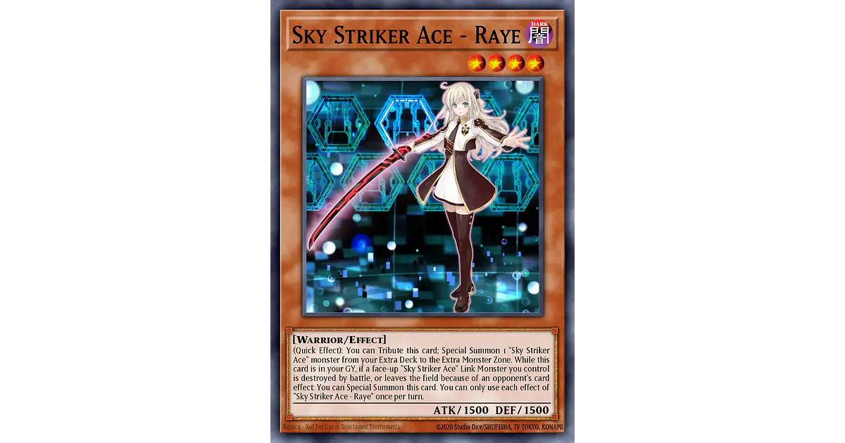 Sky Striker Ace - Raye - L26D-ENS01 - Common 1st Edition