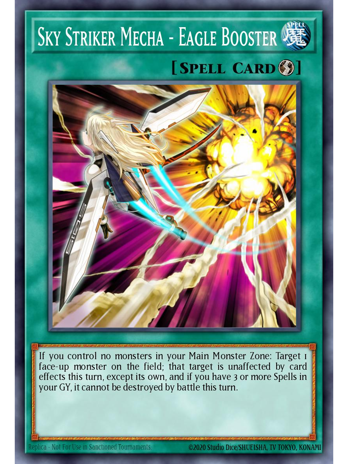 Sky Striker Mecha - Eagle Booster - L26D-ENS15 - Common 1st Edition 1