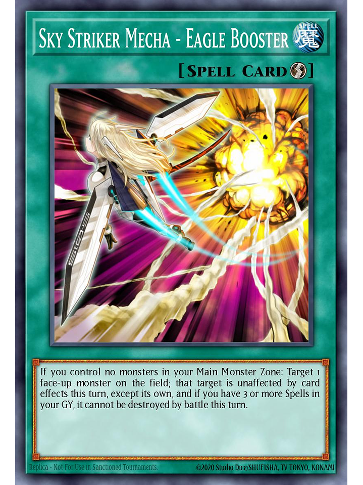 Sky Striker Mecha - Eagle Booster - L26D-ENS15 - Common 1st Edition 1