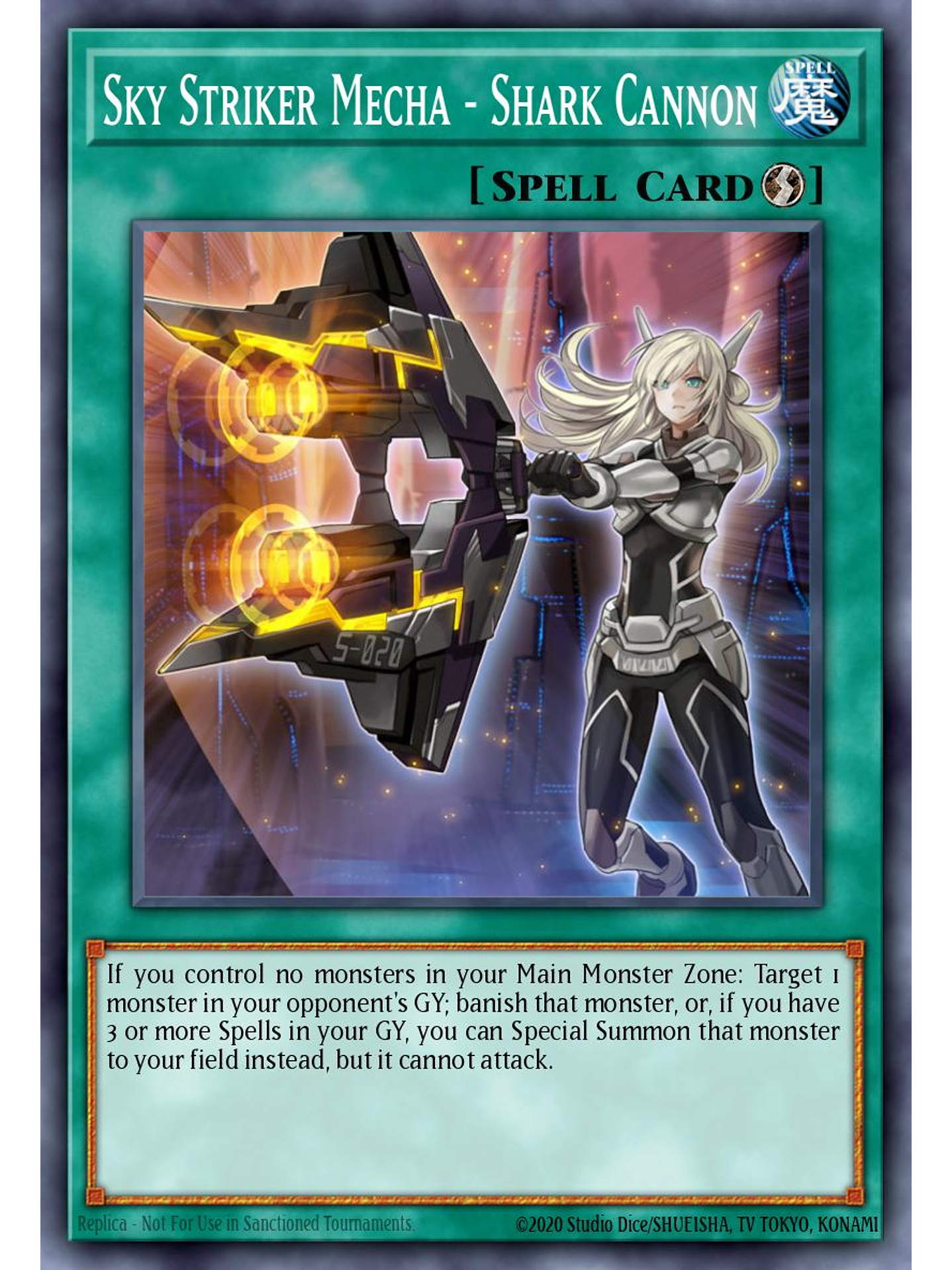 Sky Striker Mecha - Shark Cannon - L26D-ENS16 - Common 1st Edition 1