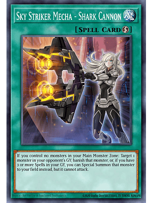 Sky Striker Mecha - Shark Cannon - L26D-ENS16 - Common 1st Edition