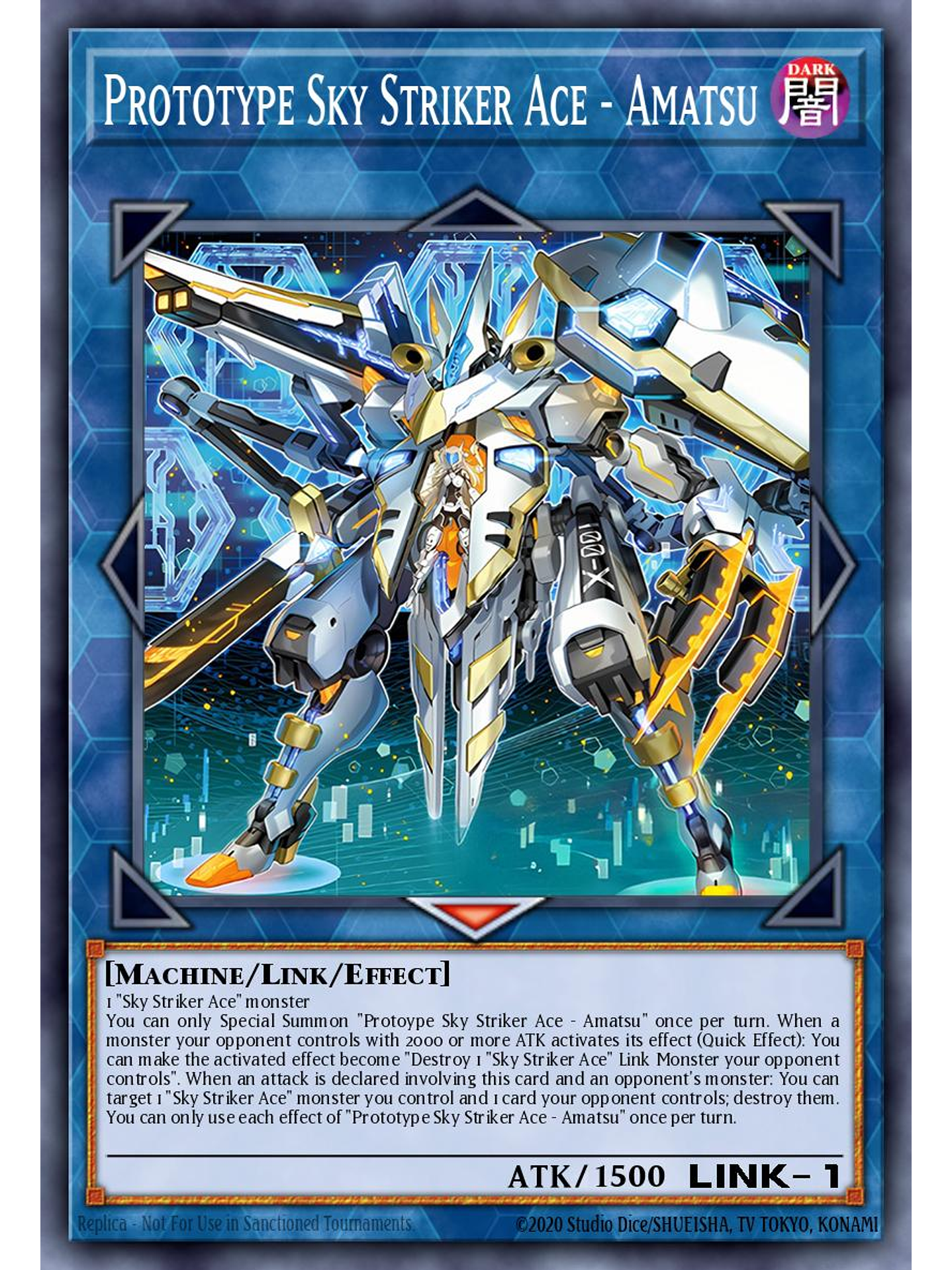 Prototype Sky Striker Ace - Amatsu - L26D-ENS35 - Ultra Rare 1st Edition 1