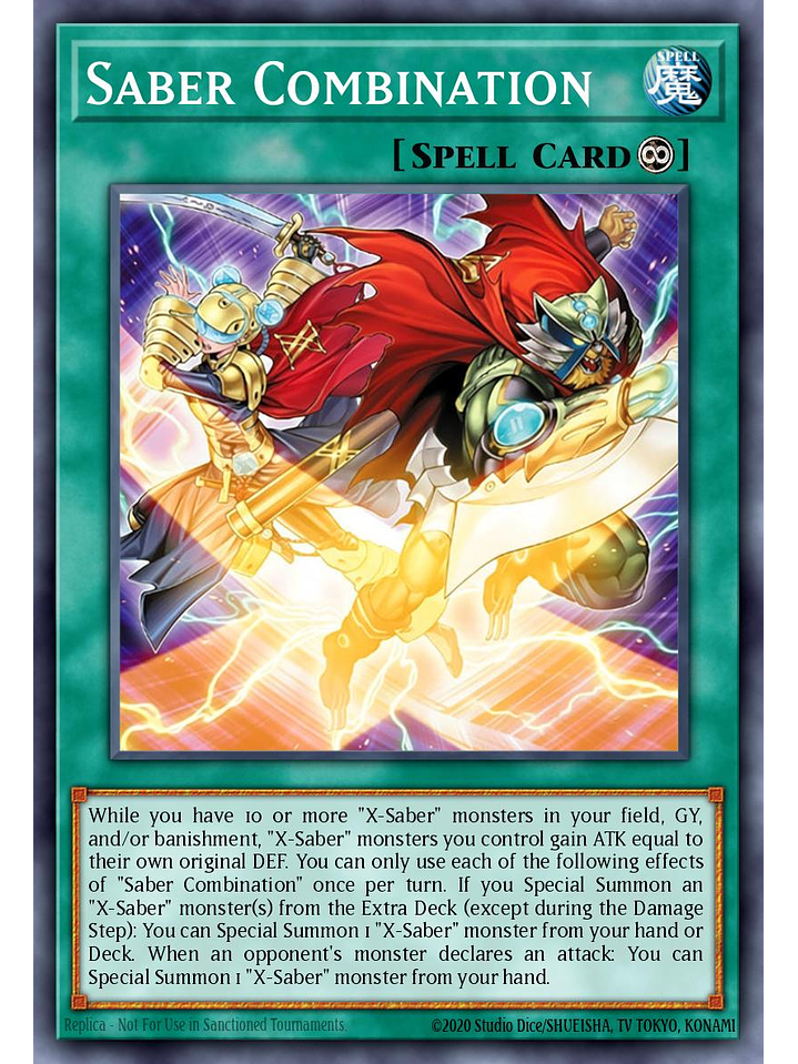 Saber Combination - L26D-ENX25 - Ultra Rare 1st Edition 1