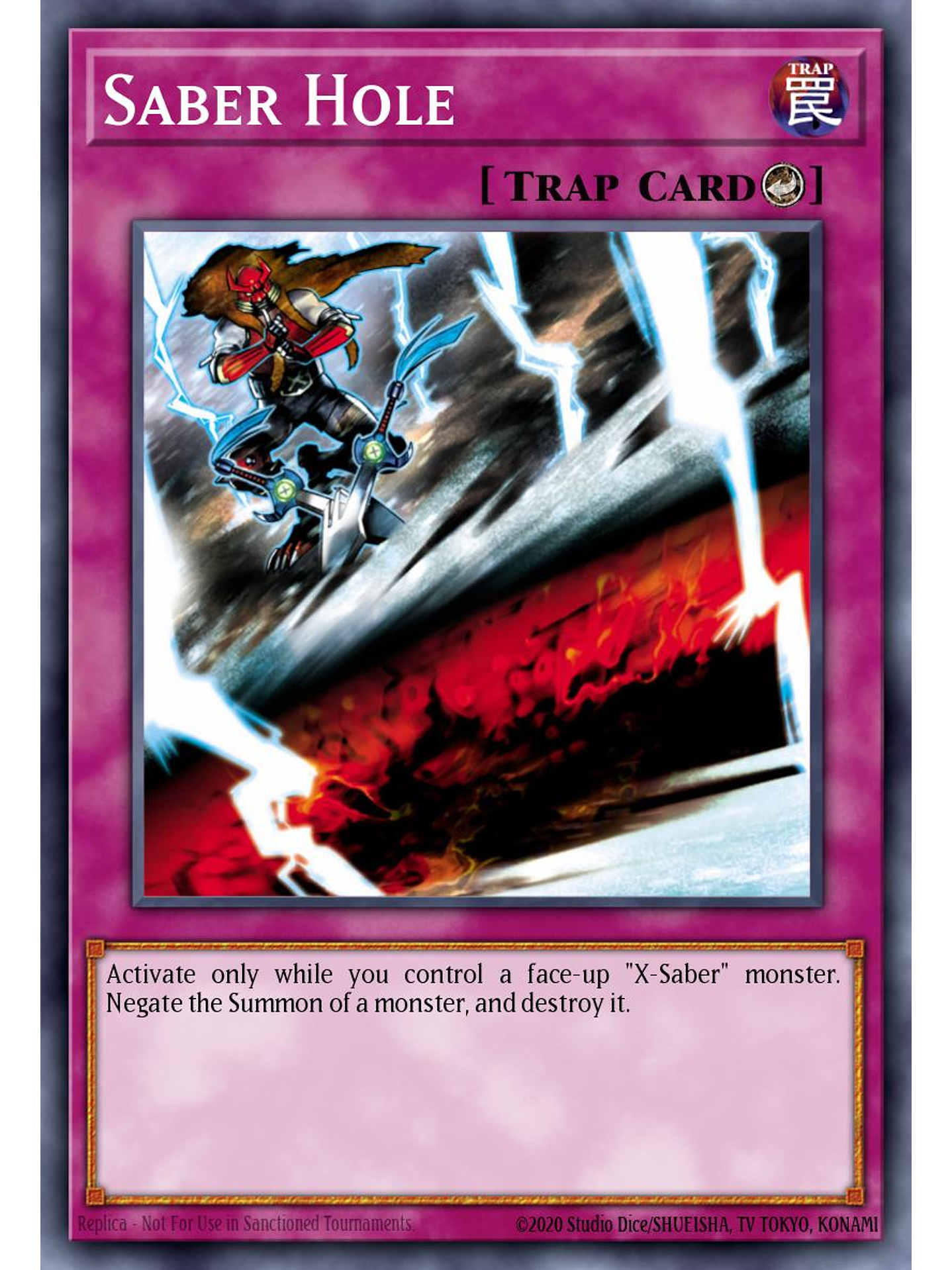 Saber Hole - L26D-ENX27 - Common 1st Edition 1