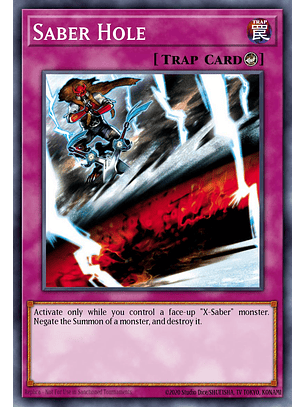 Saber Hole - L26D-ENX27 - Common 1st Edition