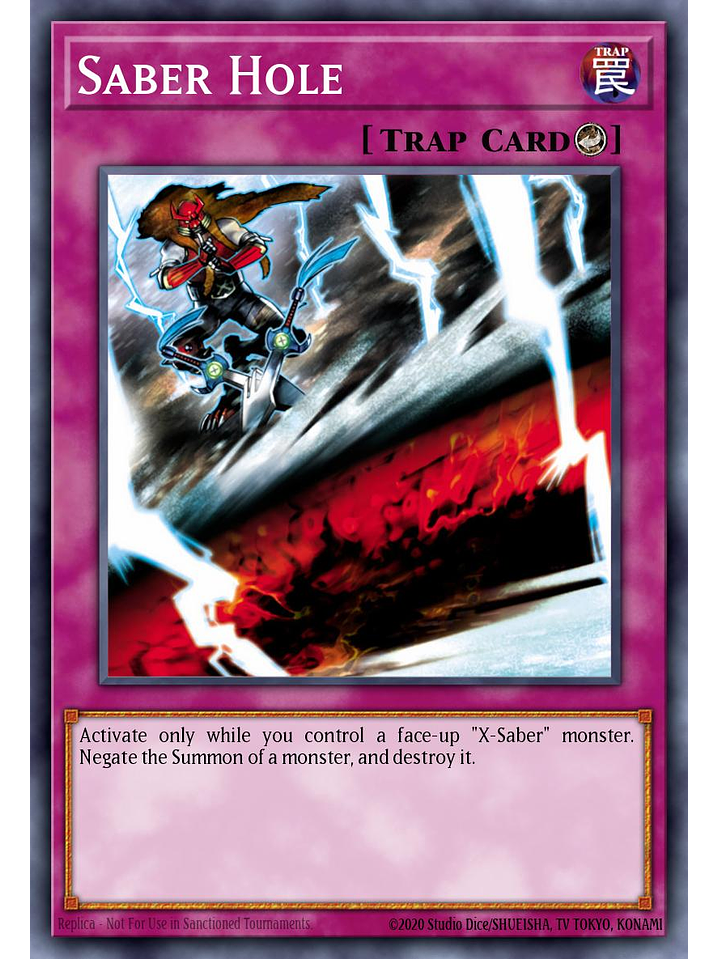 Saber Hole - L26D-ENX27 - Common 1st Edition 1