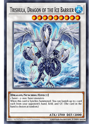 Trishula, Dragon of the Ice Barrier - L26D-ENX36 - Common 1st Edition