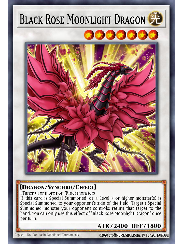 Black Rose Moonlight Dragon - L26D-ENX39 - Common 1st Edition 1
