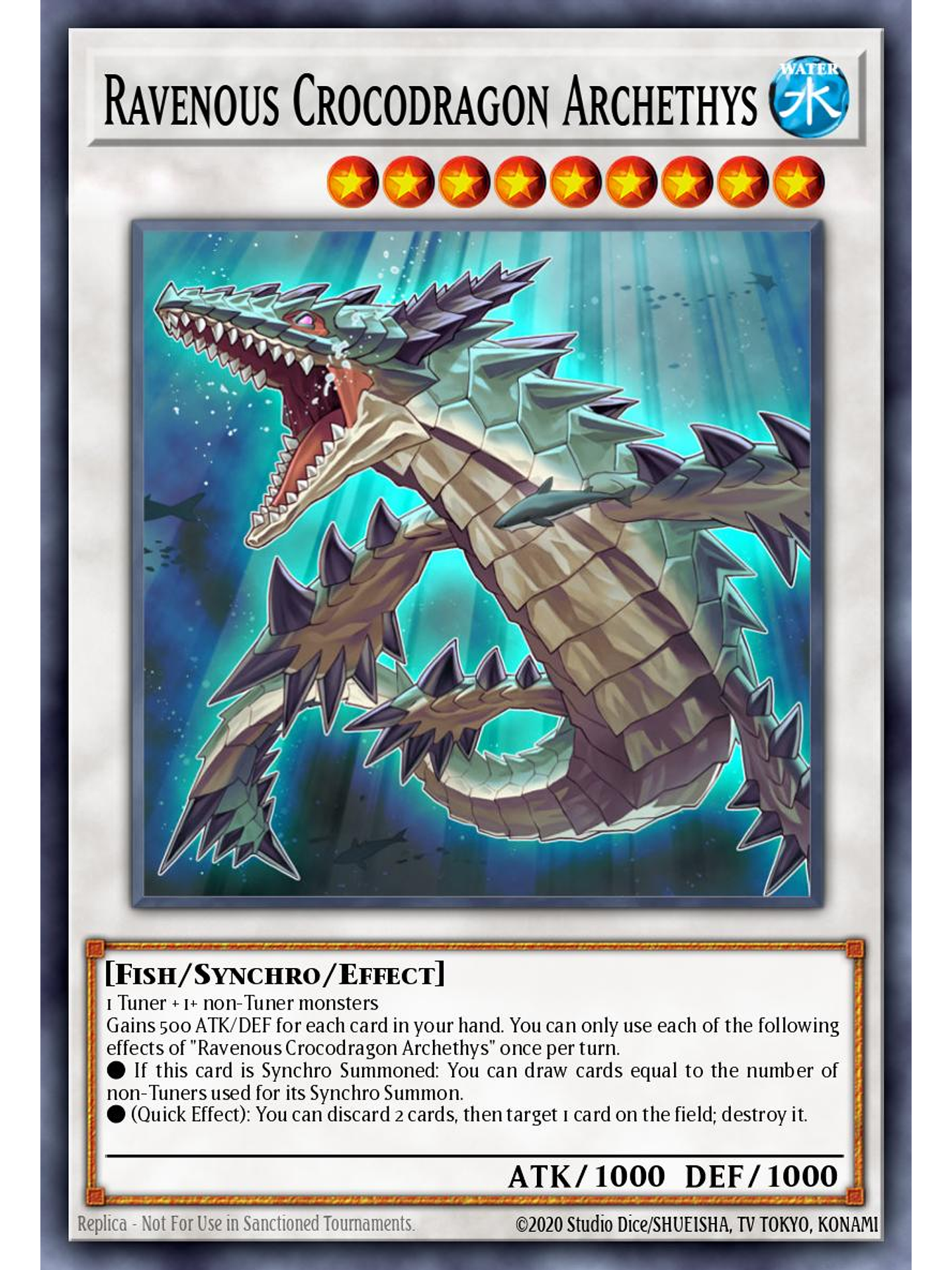 Ravenous Crocodragon Archethys - L26D-ENX40 - Common 1st Edition 1