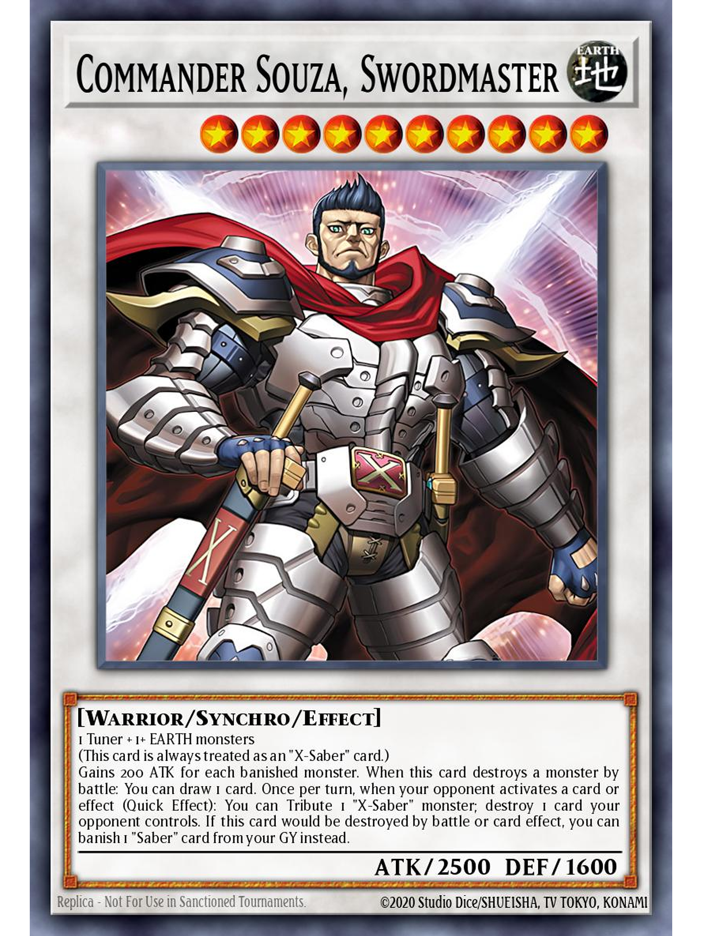 Commander Souza, Swordmaster - L26D-ENX42 - Ultra Rare 1st Edition 1