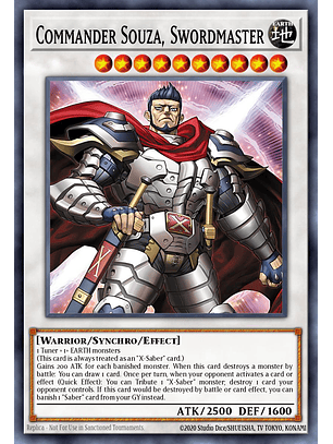 Commander Souza, Swordmaster - L26D-ENX42 - Ultra Rare 1st Edition