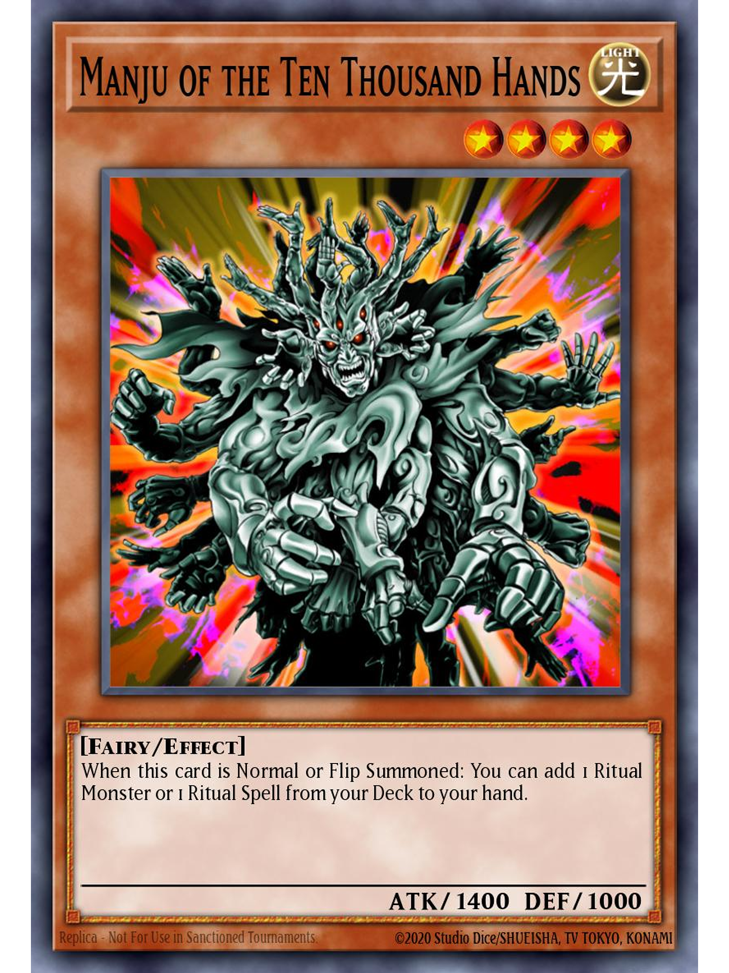 Manju of the Ten Thousand Hands - L26D-ENM01 - Common 1st Edition 1