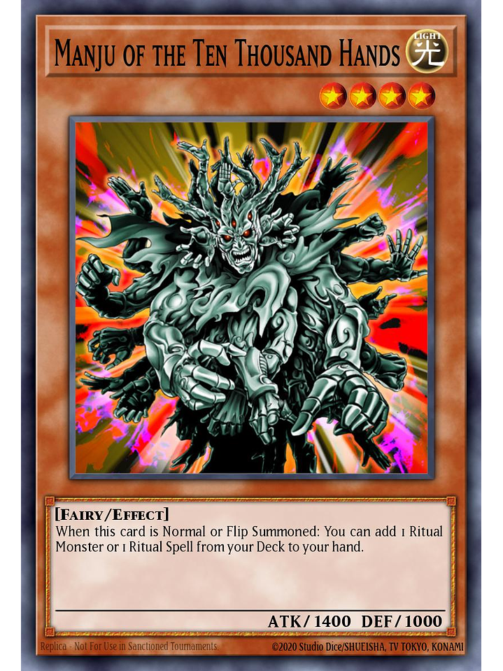 Manju of the Ten Thousand Hands - L26D-ENM01 - Common 1st Edition 1