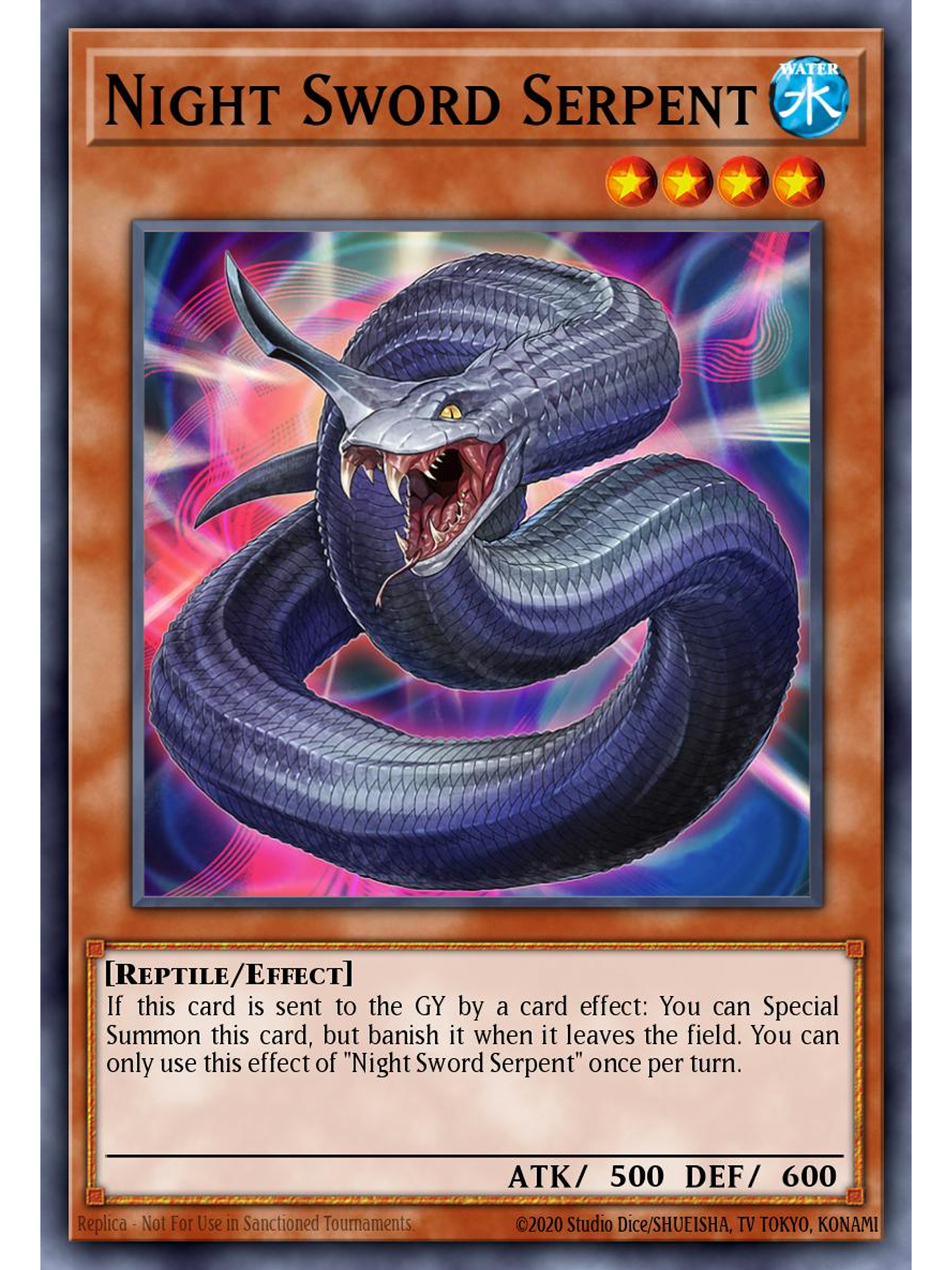 Night Sword Serpent - L26D-ENM03 - Common 1st Edition 1