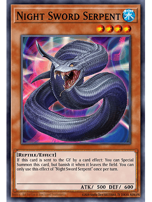 Night Sword Serpent - L26D-ENM03 - Common 1st Edition