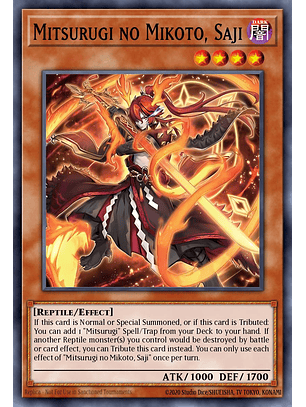 Mitsurugi no Mikoto, Saji - L26D-ENM05 - Common 1st Edition