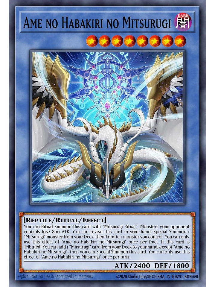 Ame no Habakiri no Mitsurugi - L26D-ENM10 - Ultra Rare 1st Edition 1