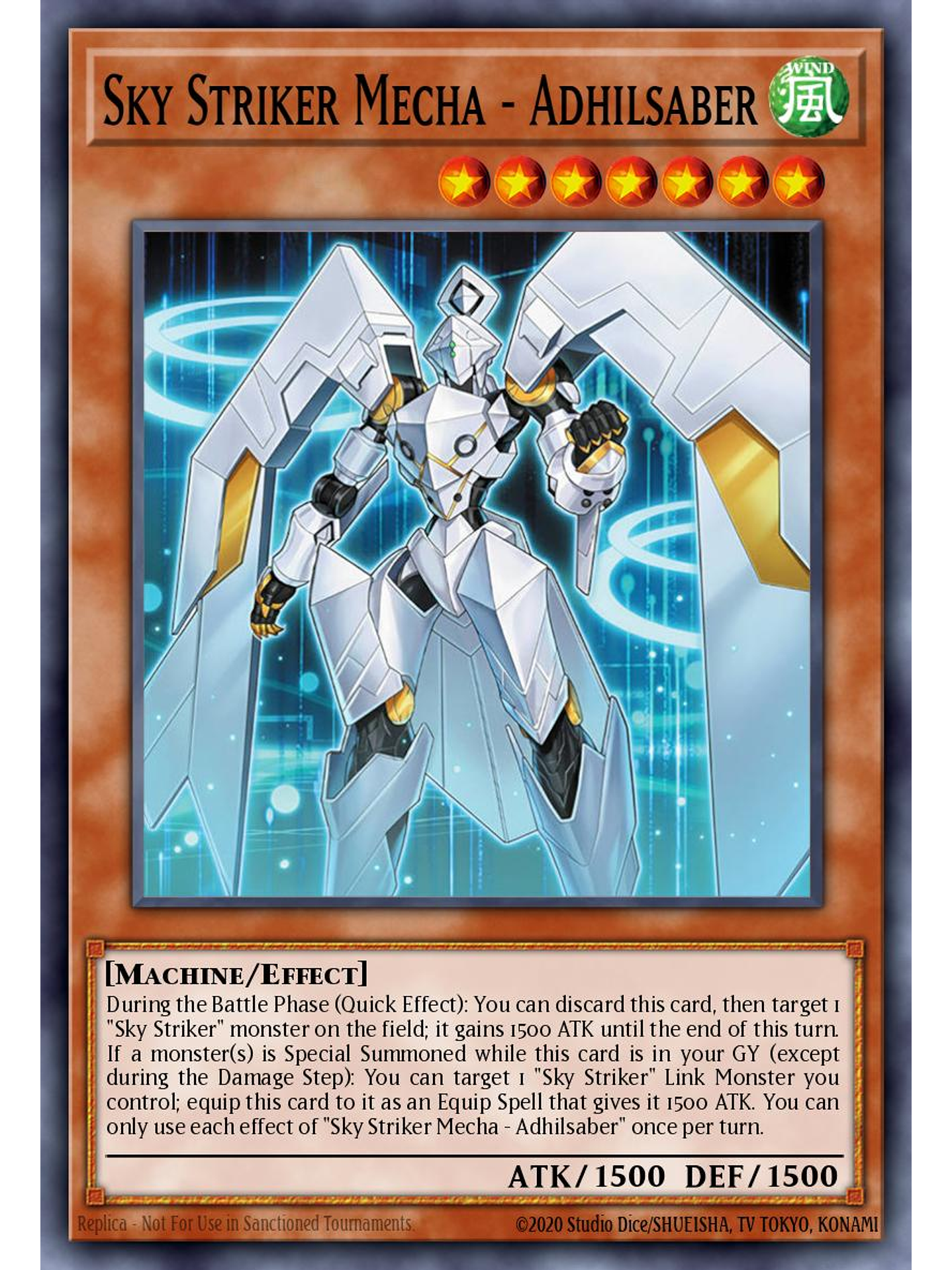 Sky Striker Mecha - Adil Saber - L26D-ENS04 - Ultra Rare 1st Edition 1