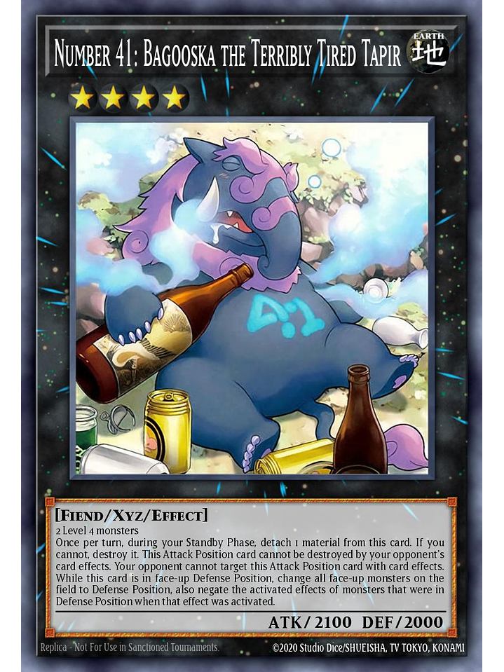 Number 41: Bagooska the Terribly Tired Tapir - L26D-ENM24 - Common 1st Edition 1