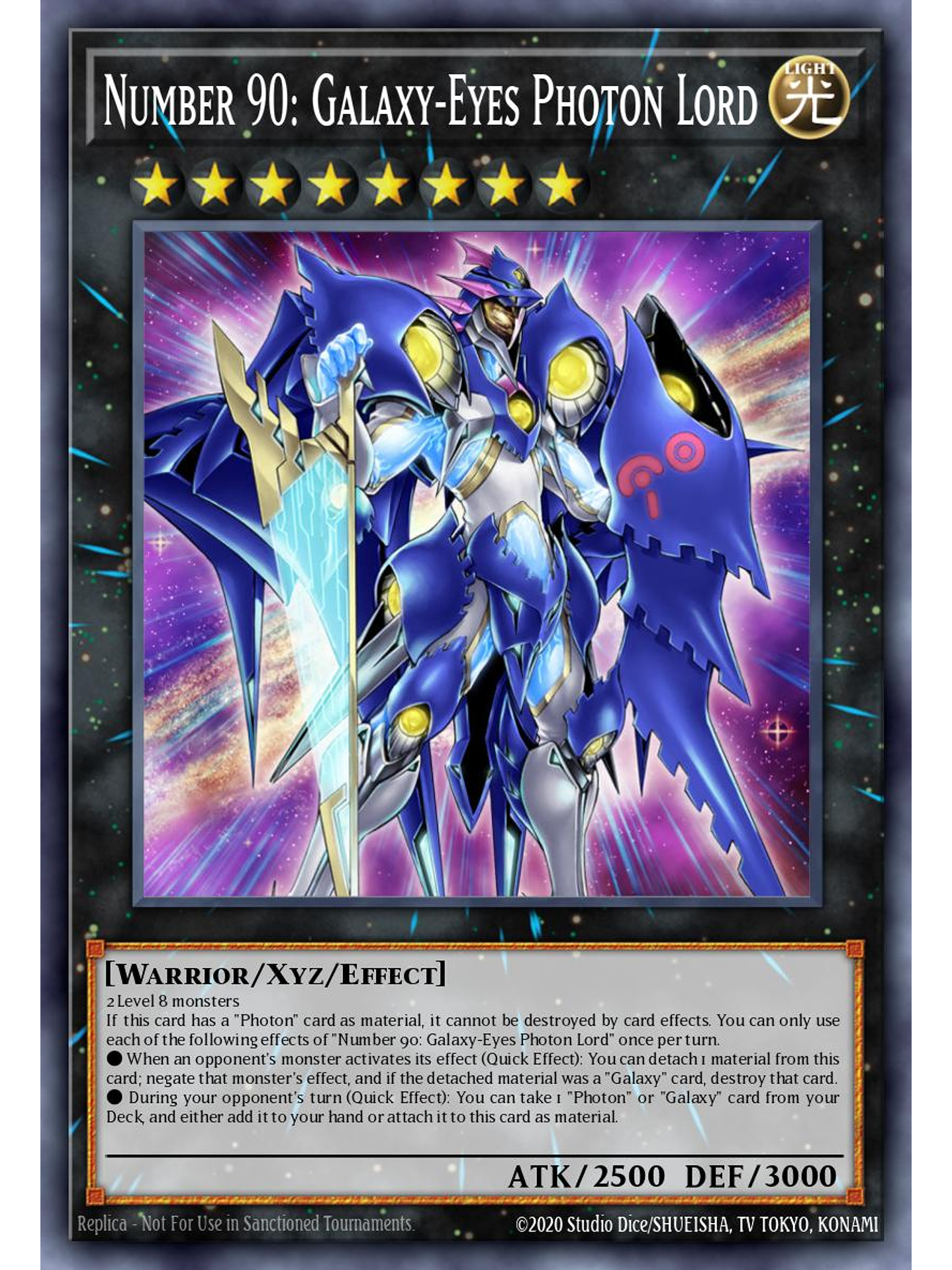 Number 90: Galaxy-Eyes Photon Lord - L26D-ENM25 - Common 1st Edition 1