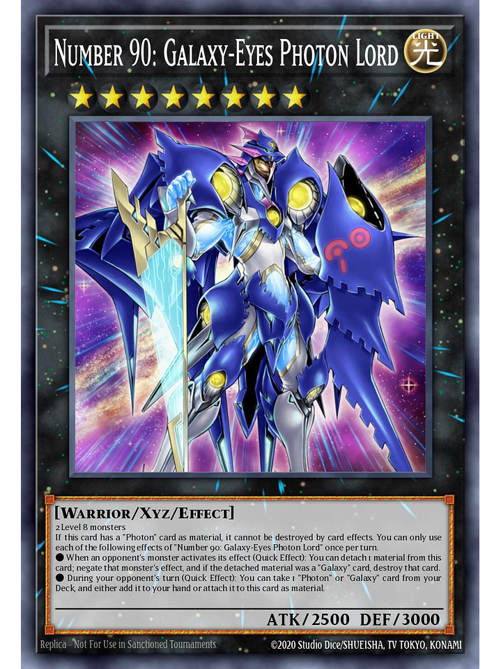 Number 90: Galaxy-Eyes Photon Lord - L26D-ENM25 - Common 1st Edition 1