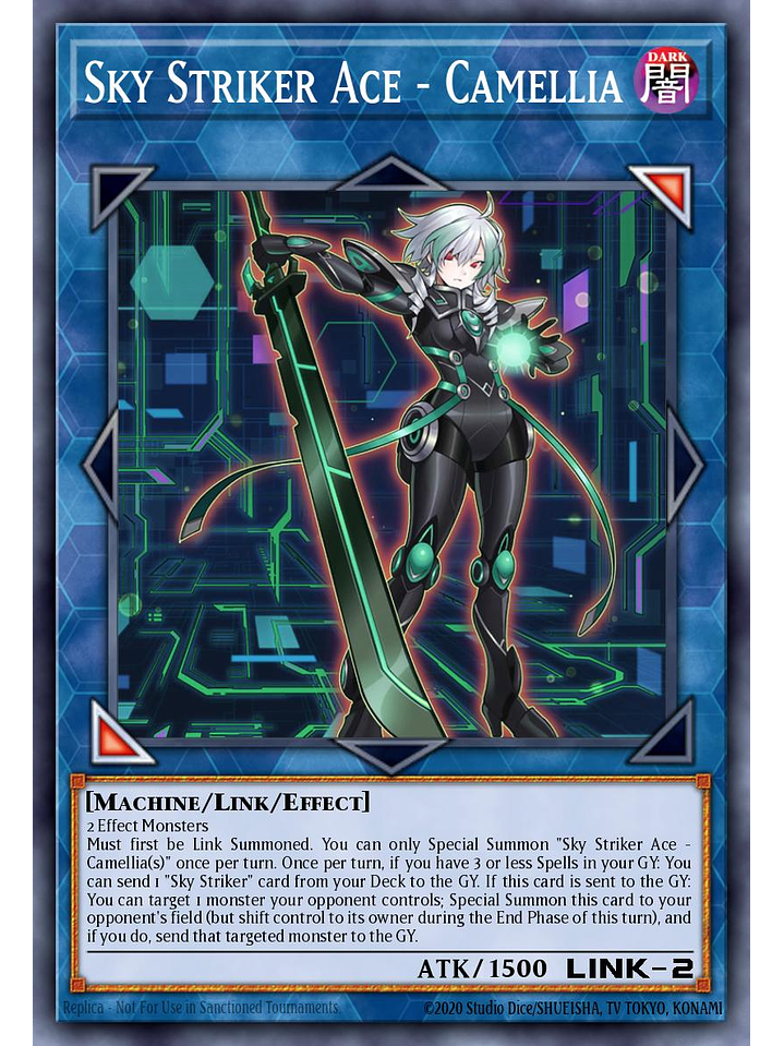 Sky Striker Ace - Camellia - L26D-ENS31 - Secret Rare 1st Edition 1