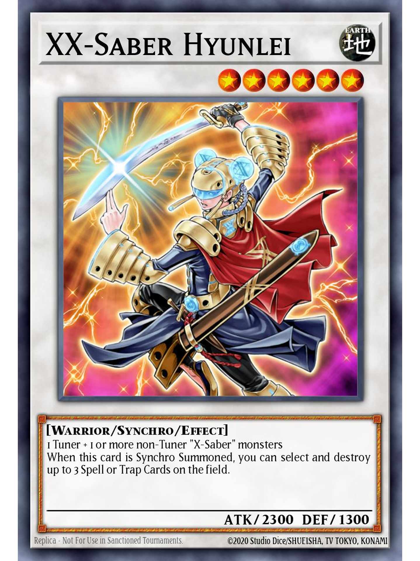 XX-Saber Hyunlei - L26D-ENX35 - Secret Rare 1st Edition 1