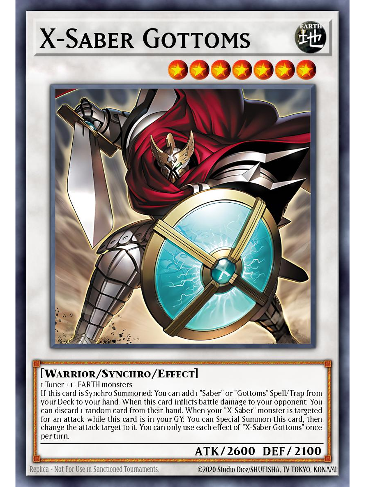 X-Saber Gottoms - L26D-ENX43 - Starlight Rare 1st Edition 1