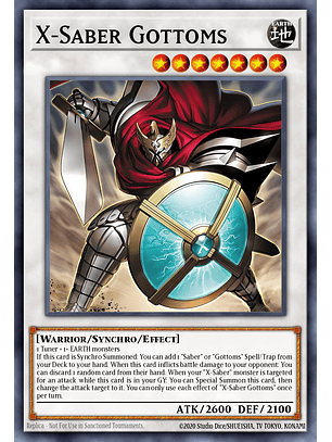 X-Saber Gottoms - L26D-ENX43 - Starlight Rare 1st Edition