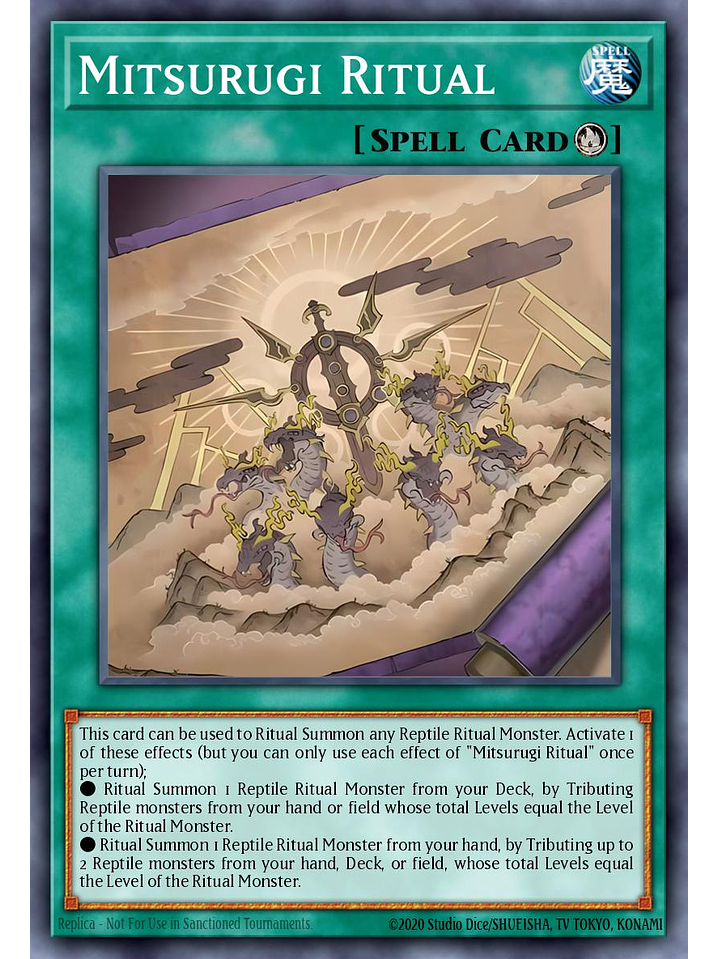 Mitsurugi Ritual - L26D-ENM15 - Starlight Rare 1st Edition 1