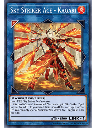 Sky Striker Ace - Kagari (alternate art) - L26D-ENS25 - Common 1st Edition