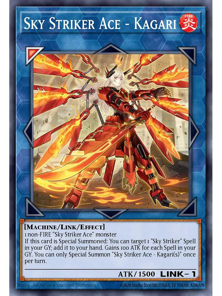 Sky Striker Ace - Kagari (alternate art) - L26D-ENS25 - Common 1st Edition 1