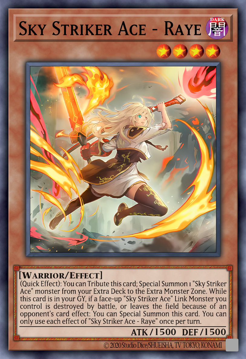 Sky Striker Ace - Raye - L26D-ENS01 - Secret Rare 1st Edi