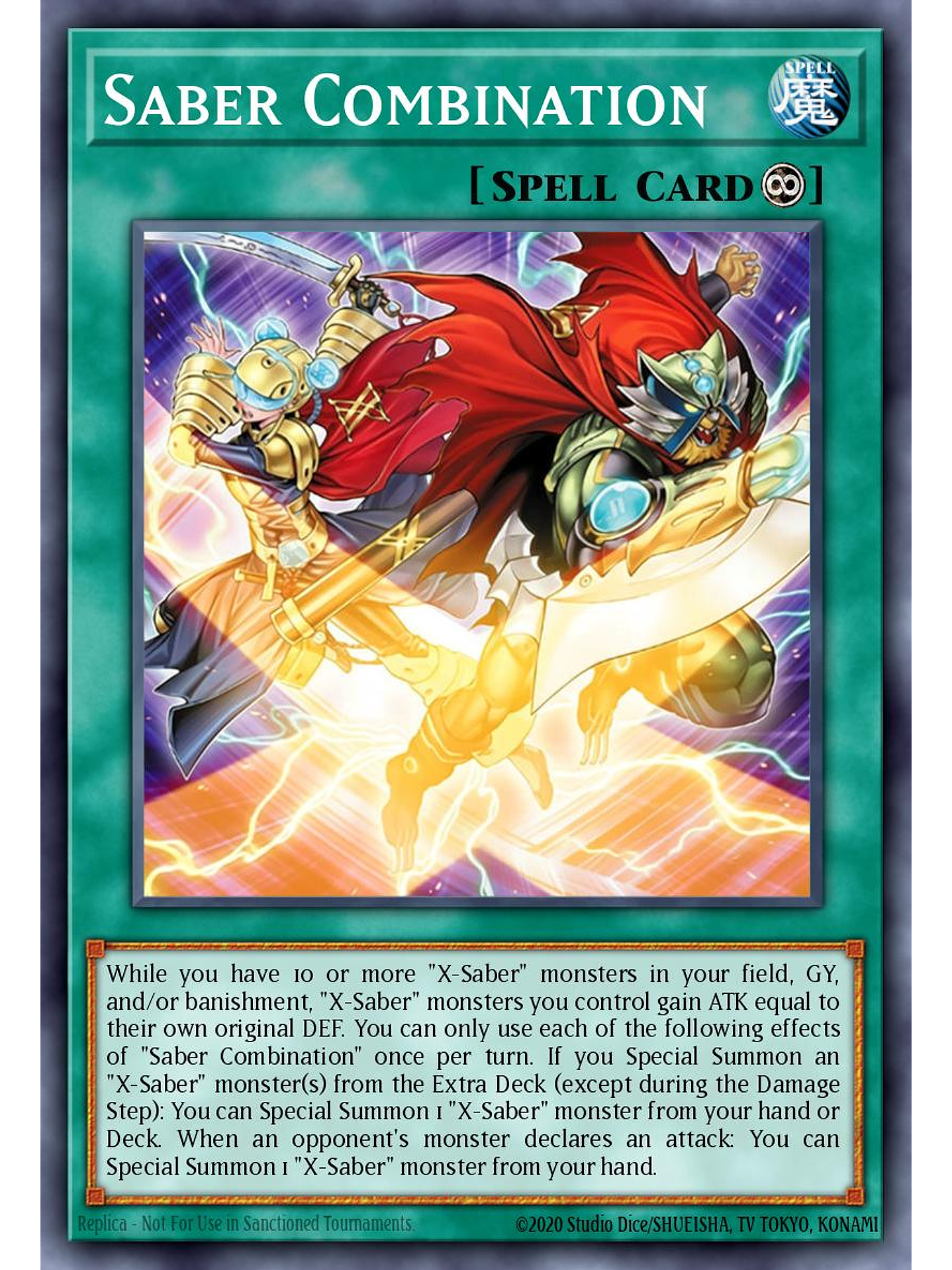 Saber Combination - L26D-ENX25 - Secret Rare 1st Edition 1