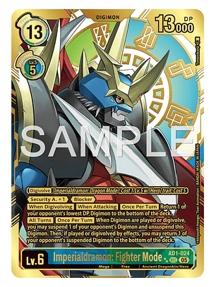 AD1-024 (Rare Pull) Imperialdramon: Fighter Mode