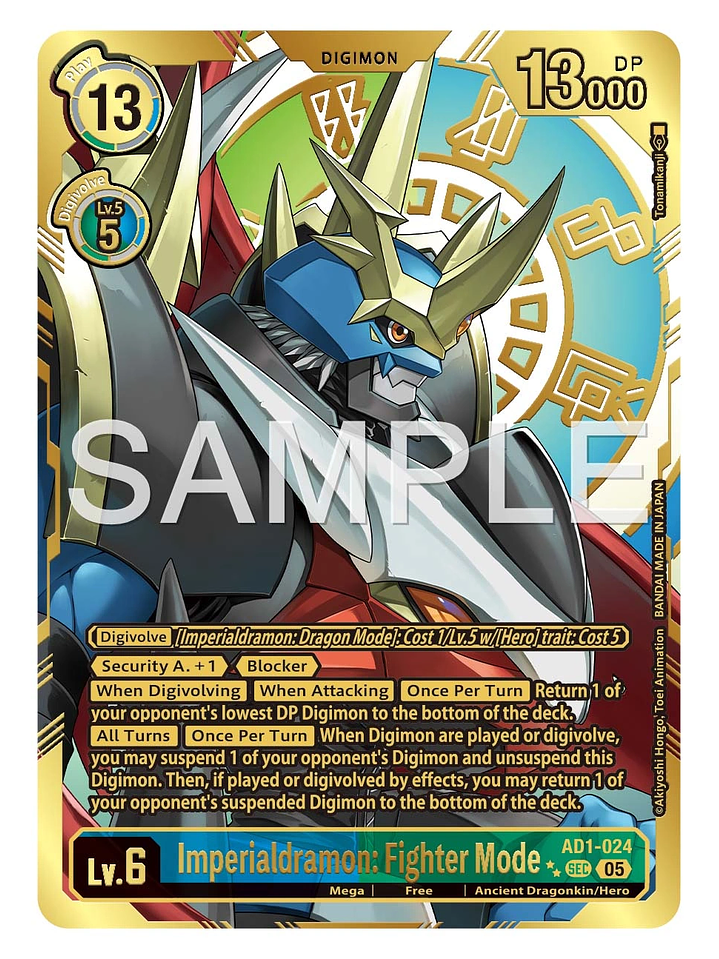 AD1-024 (Rare Pull) Imperialdramon: Fighter Mode 1