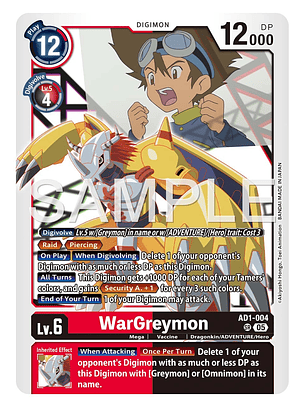 AD1-004 SR WarGreymon