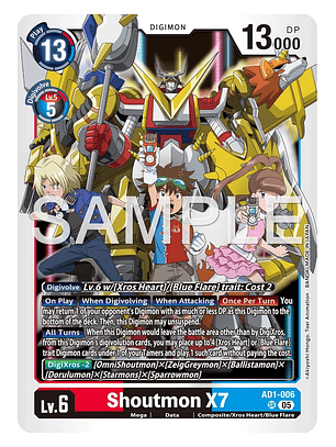 AD1-006 SR Shoutmon X7