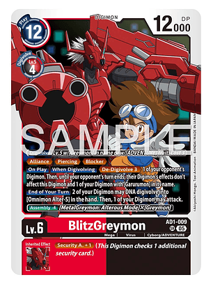 AD1-009 SR BlitzGreymon