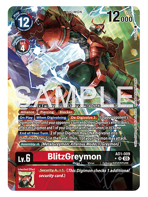 AD1-009 (Alternate Art) BlitzGreymon