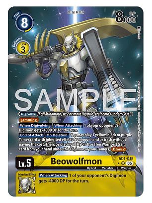 AD1-015 (Alternate Art) Beowolfmon